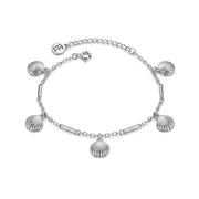 Modern Seashell Bracelet 925 Silver