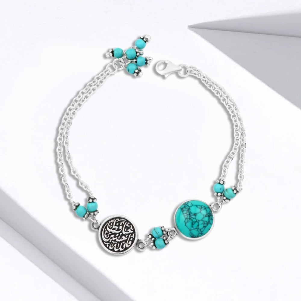 انسيال فضه مصري حريمي عيار 925 (فالله خير حافظا)