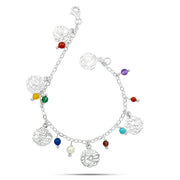 Wishes Bracelet – 925 Silver with Colorful Stones