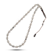 kook Wood Rosary – 33 Beads Inlaid with 999 Silver – Elegant Design
