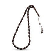 Silver Dark Brown Lux Kook Prayer Beads – 33 Beads – 8 mm