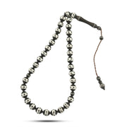 سبحة كوك لوكس 33 حبة مطعّمة فضة عيار 999 مقاس 9 ملي – FROS043