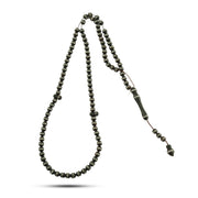 سبحة كوك لوكس 99 حبة مطعّمة فضة عيار 999 مقاس 5 ملي – مدور – FROS047