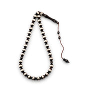 Lux Round Kook Prayer Beads with 999 Silver Inlay – 33 Beads – 5 mm