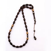 Oval Lux Kook Prayer Beads with Silver Set – 33 Beads – 9 mm