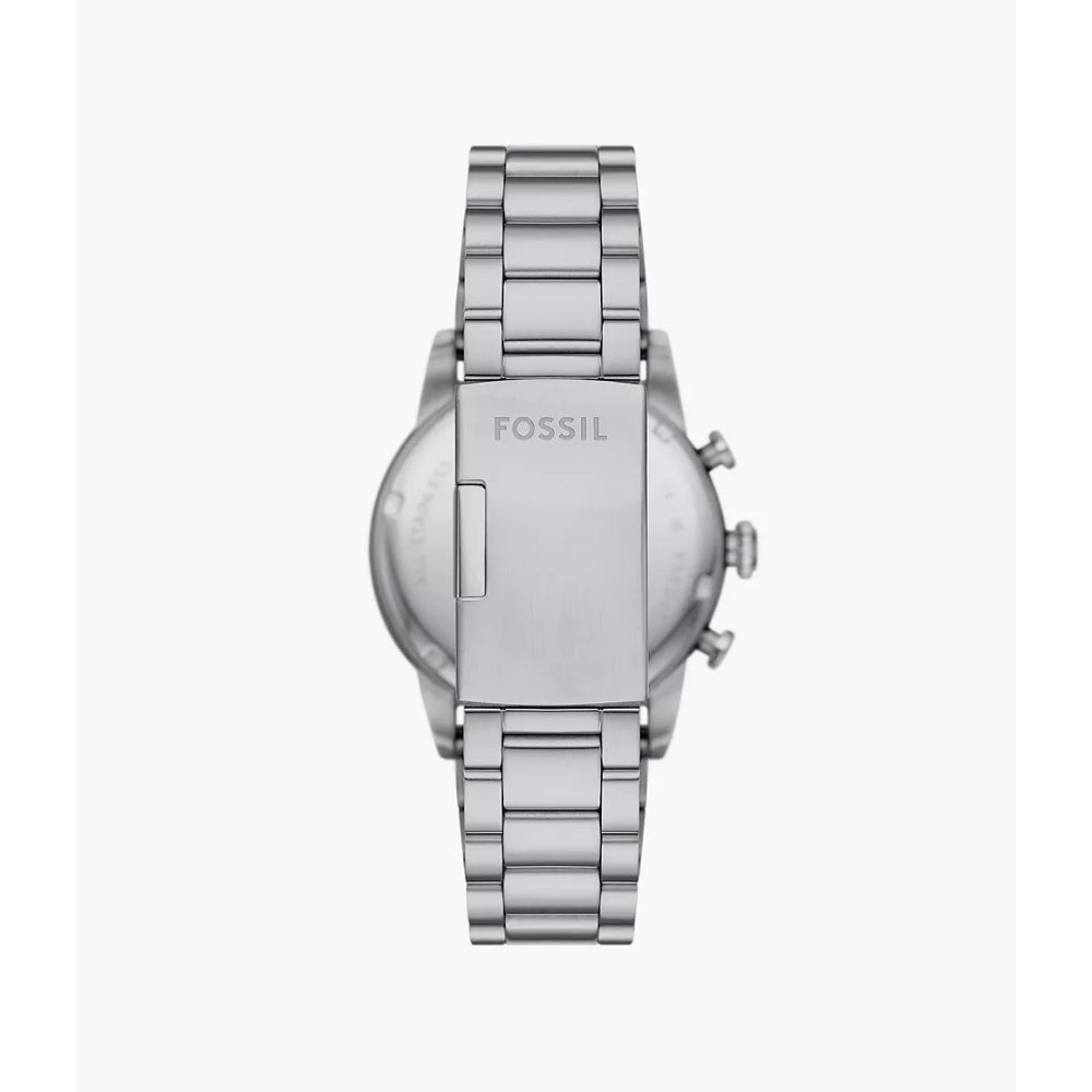 Fossil Sport Tourer Chronograph Black Dial Silver Stainless Steel Men's Watch - FS6045