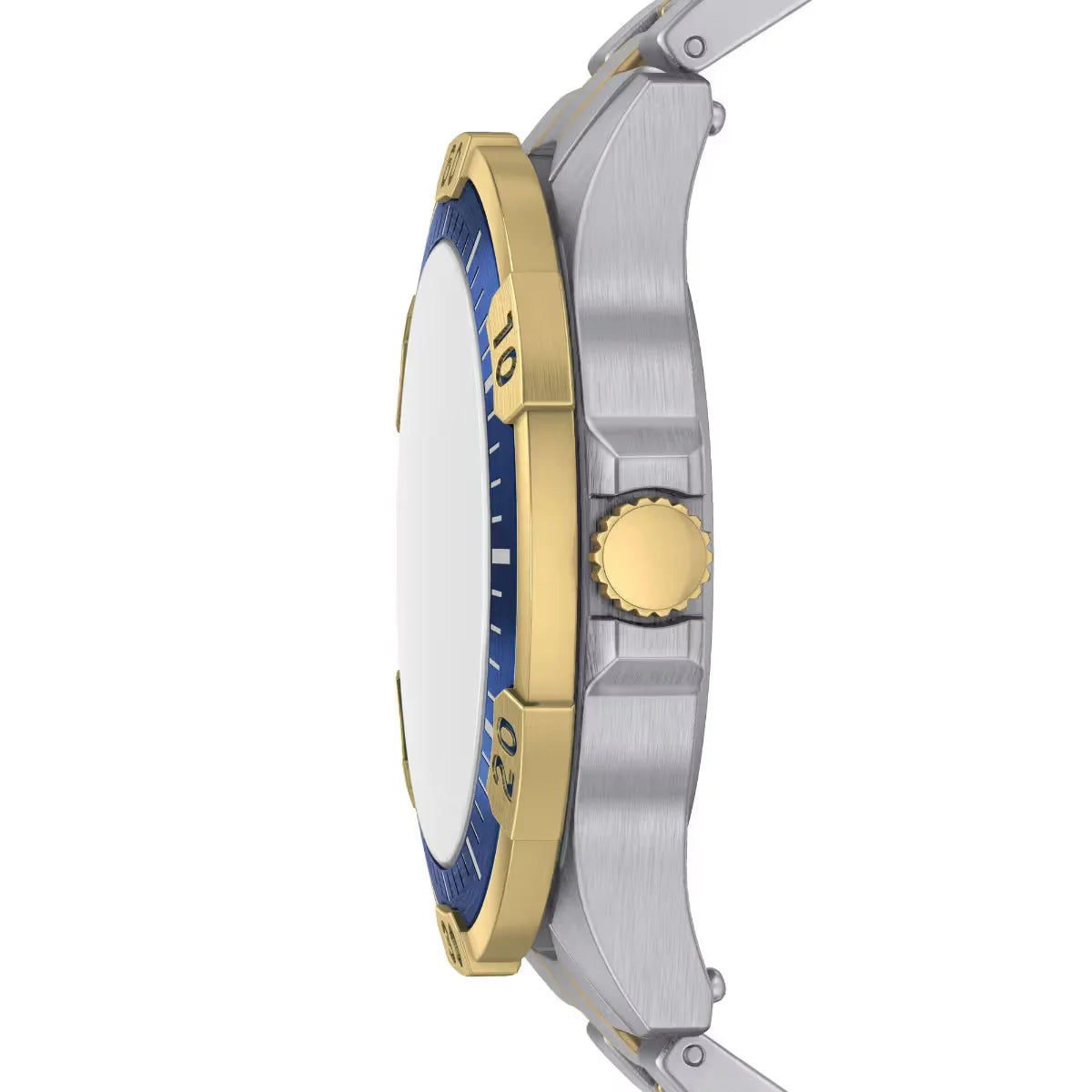 Fossil Men's Two-Tone Stainless Steel Watch with Blue Dial