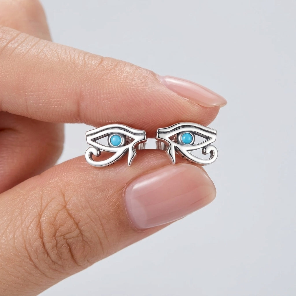 Eye of Horus 925 Silver Earring