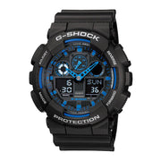 GA-100-1A2DR - ساعة يد كاسيو جي شوك ديجيتال رياضية كاجوال بسوار مطاط للرجال