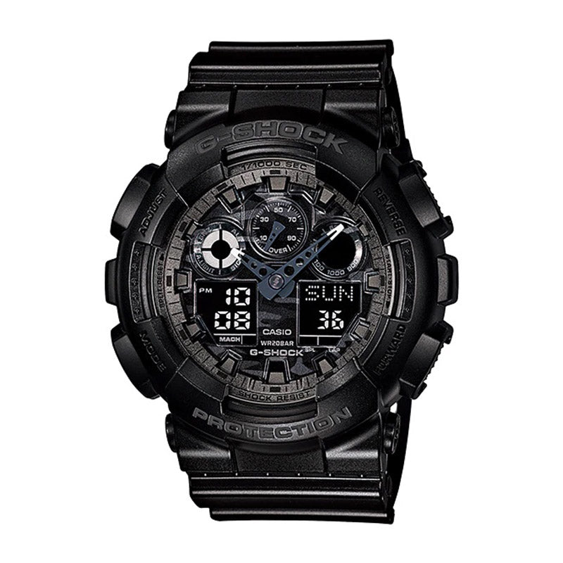 Casio G-Shock Men's Analog-Digital Sport Watch – Camouflage Carbon Fiber, 200m Water Resistant