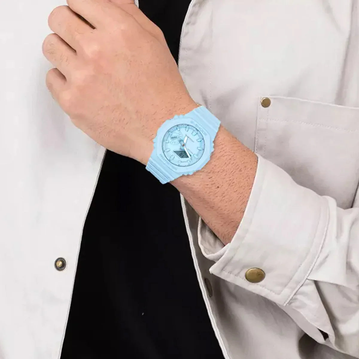 GA-2100-2A2DR - Casio G-Shock Men's Digital Sporty Casual Watch with Resin Strap