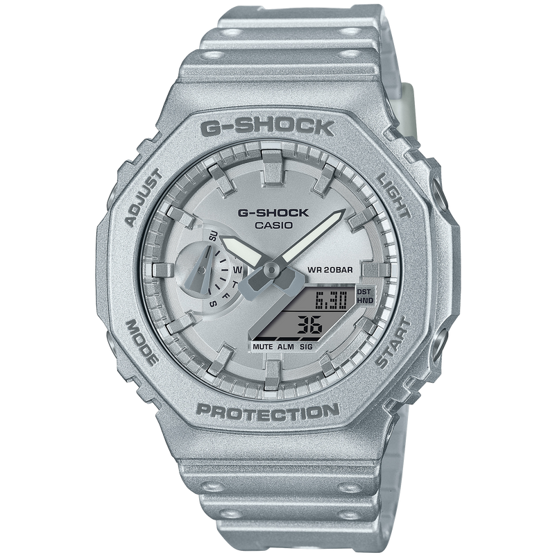 GA-2100FF-8ADR – Casio G-Shock Men’s Analog-Digital Watch in Special Edition Silver Design with Shock and Water Resistance