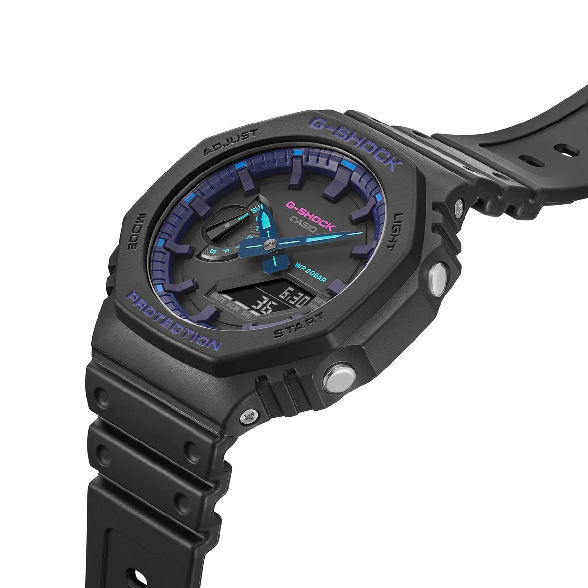 GA-2100VB-1ADR - Casio G-Shock Men's Digital Sporty Casual Watch with Resin Strap