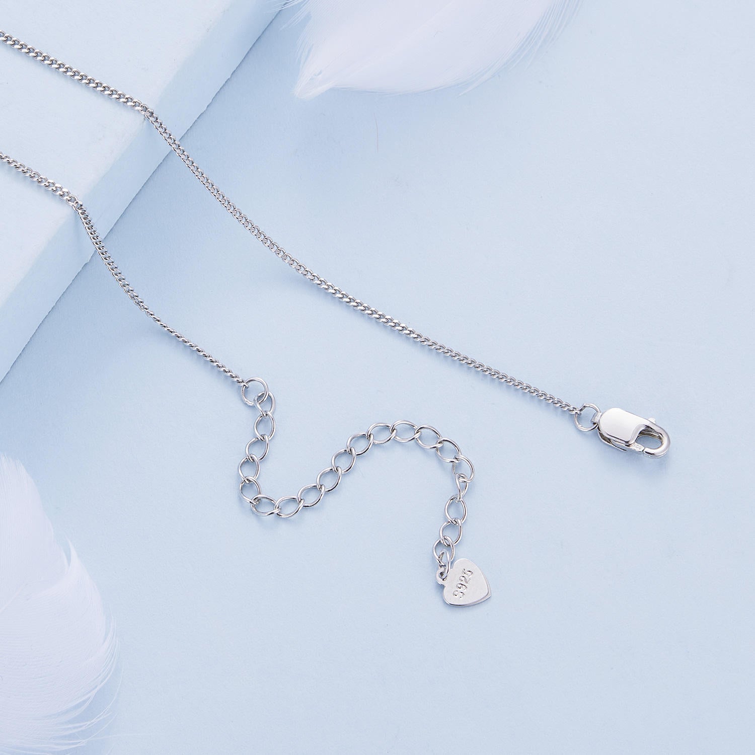 عقد ثعلب بتصميم بسيط فضة عيار 925