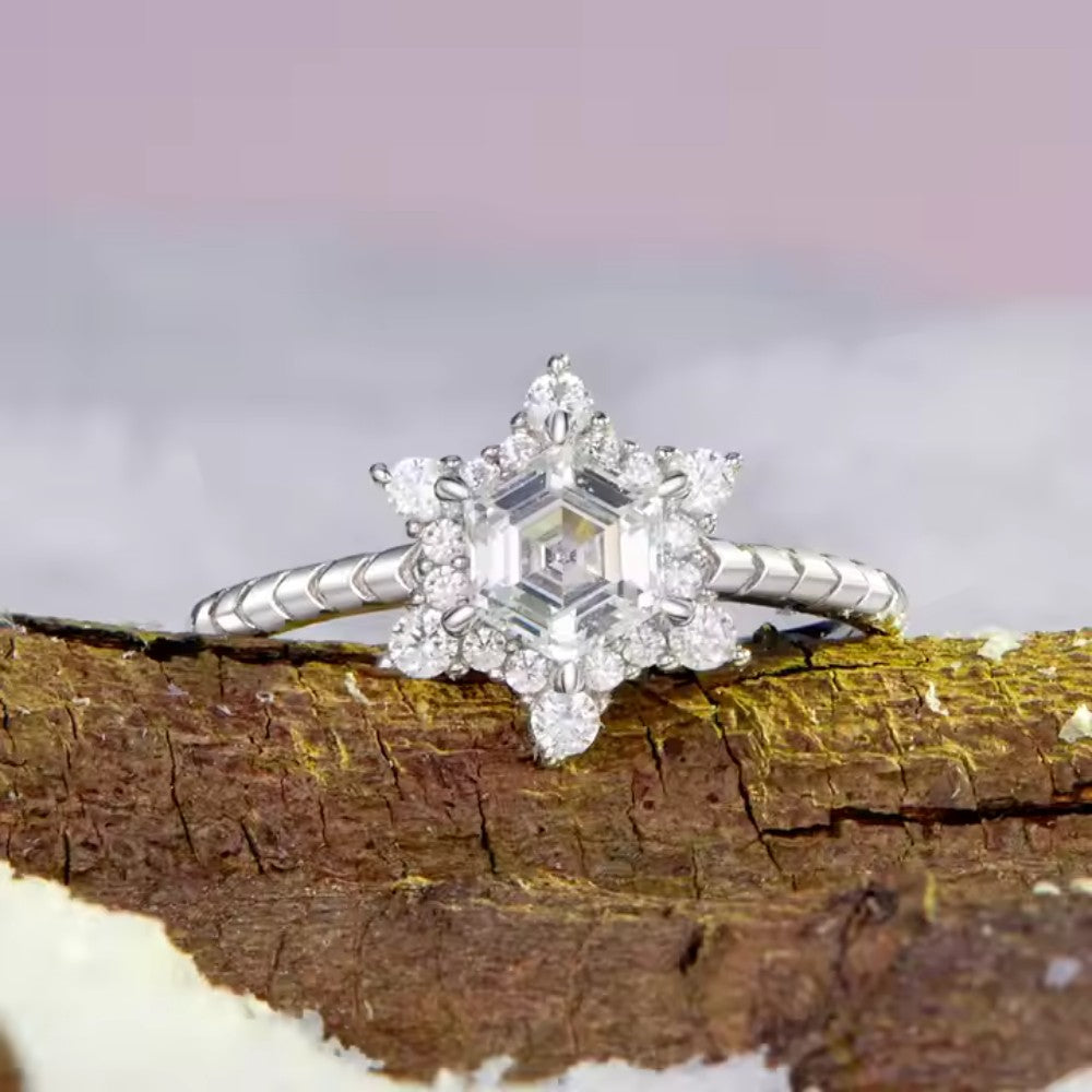 Snowflake 925 Silver Ring