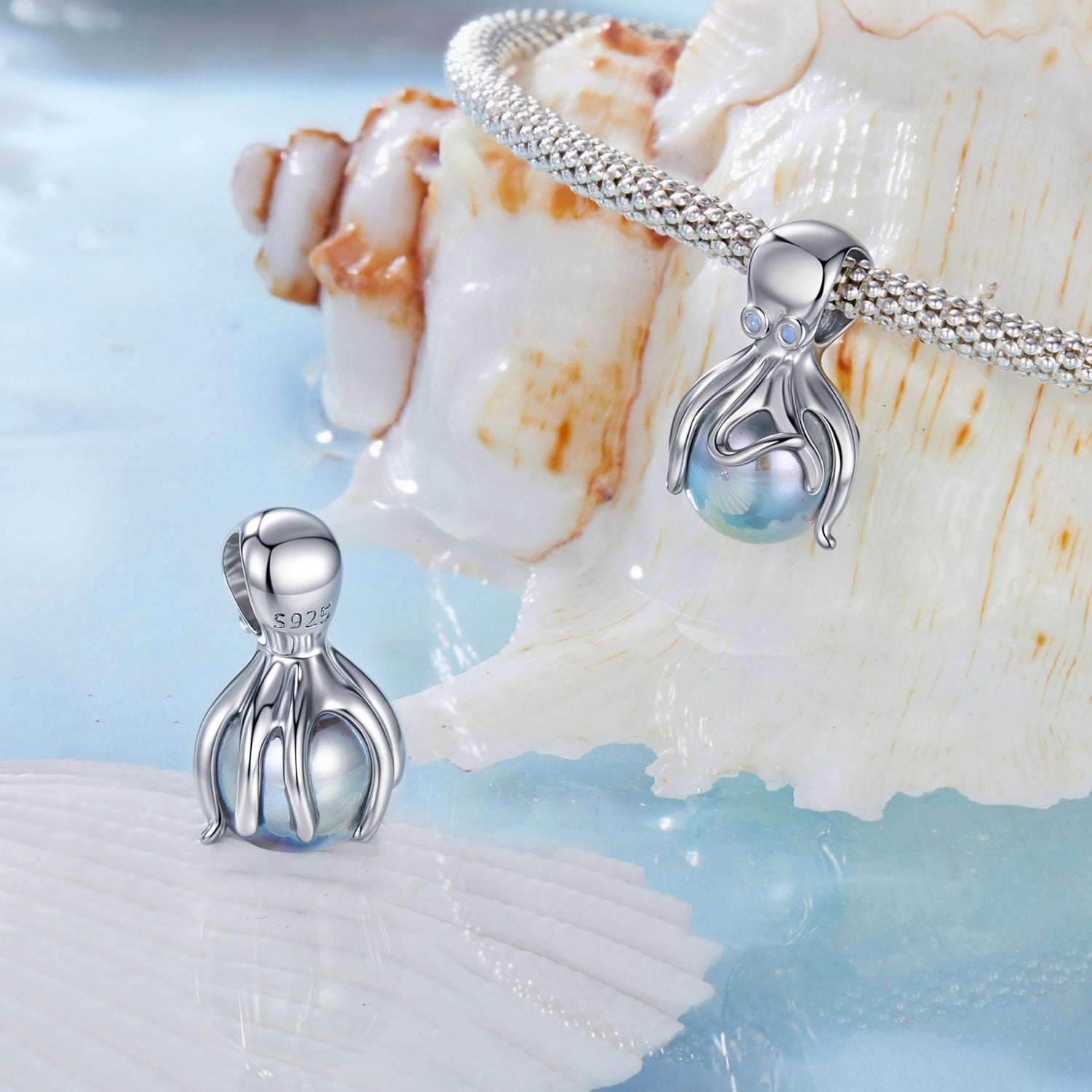 Octopus 925 Silver Bracelet Pendant