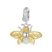 Glow Bee 925 Silver Bracelet Charm