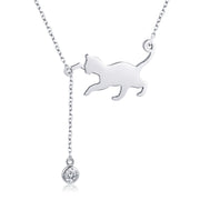 Cat 925 Silver Necklace