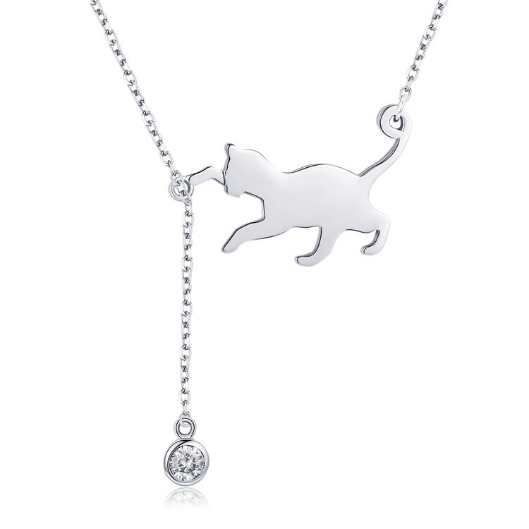 Cat 925 Silver Necklace