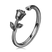 خاتم زهرة التوليب فضة عيار 925