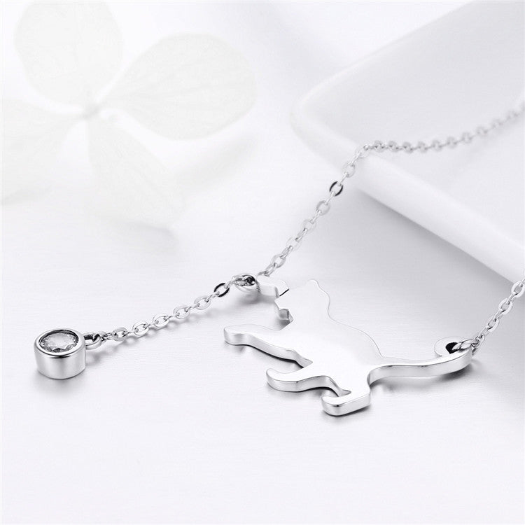 Cat 925 Silver Necklace