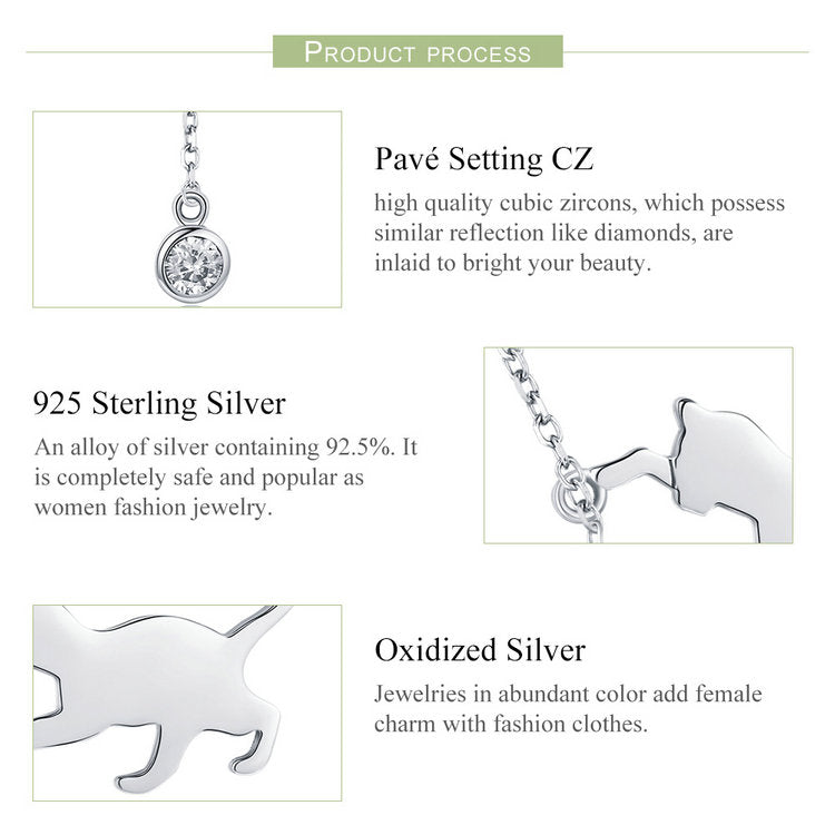 Cat 925 Silver Necklace