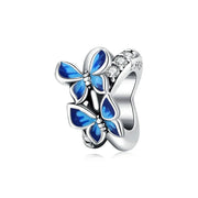 925 Sterling Silver Flying Butterfly Charm for Bracelet