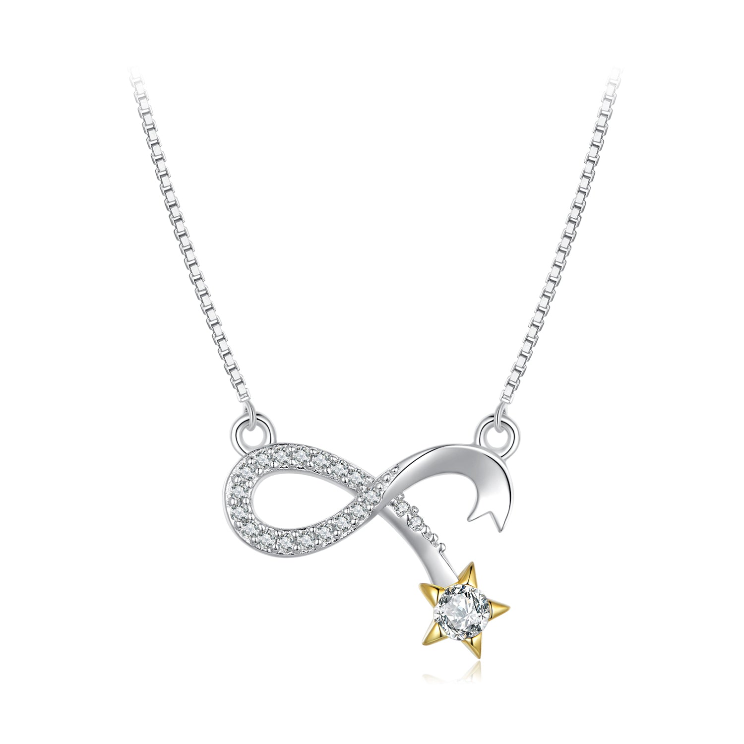 Necklace "Shining Star" – 925 Silver