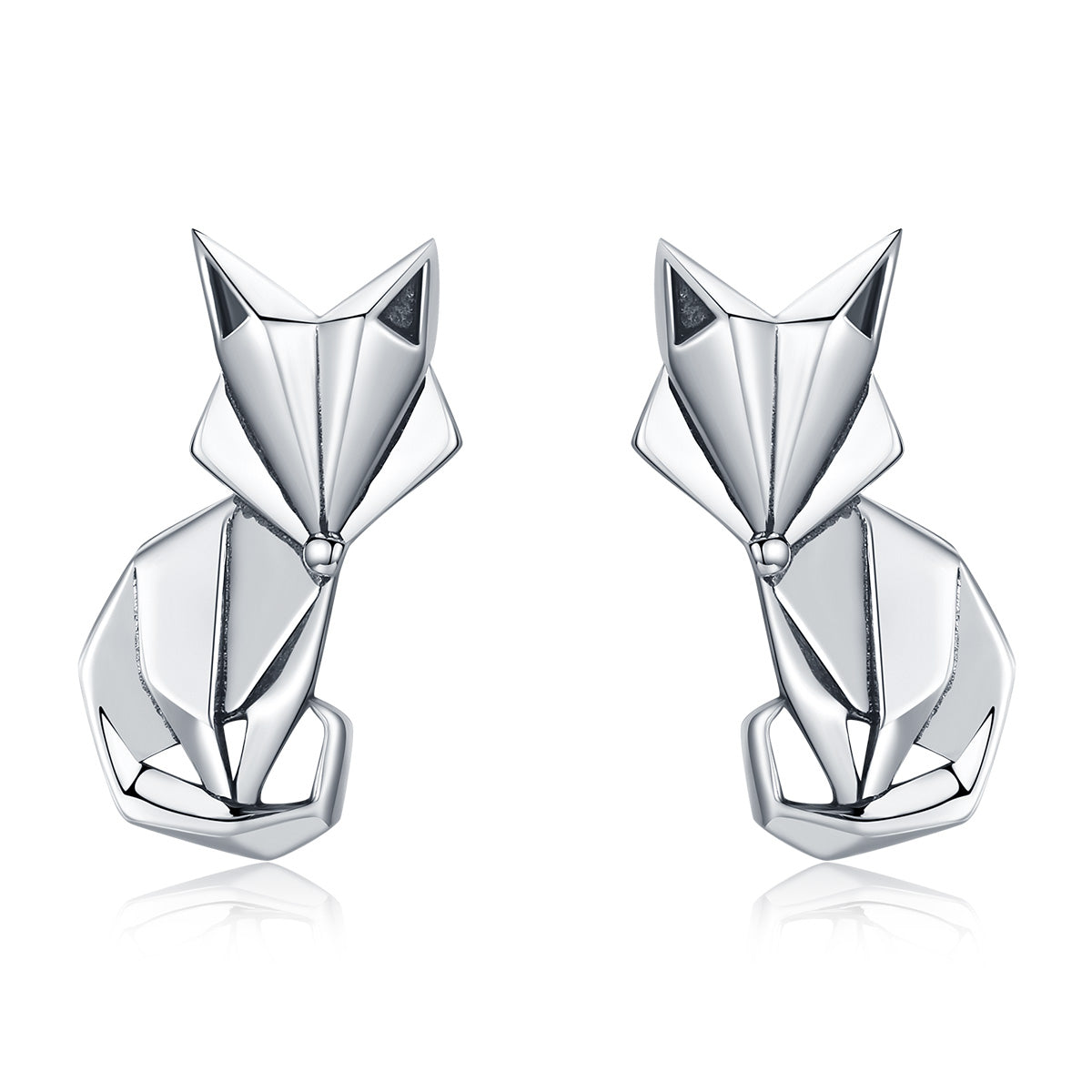 Fox earrings 925 silver