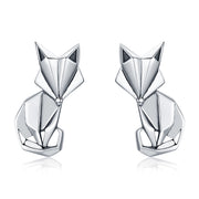 Fox earrings 925 silver