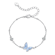 انسيال فراشة بفواصل لامعة فضة عيار 925