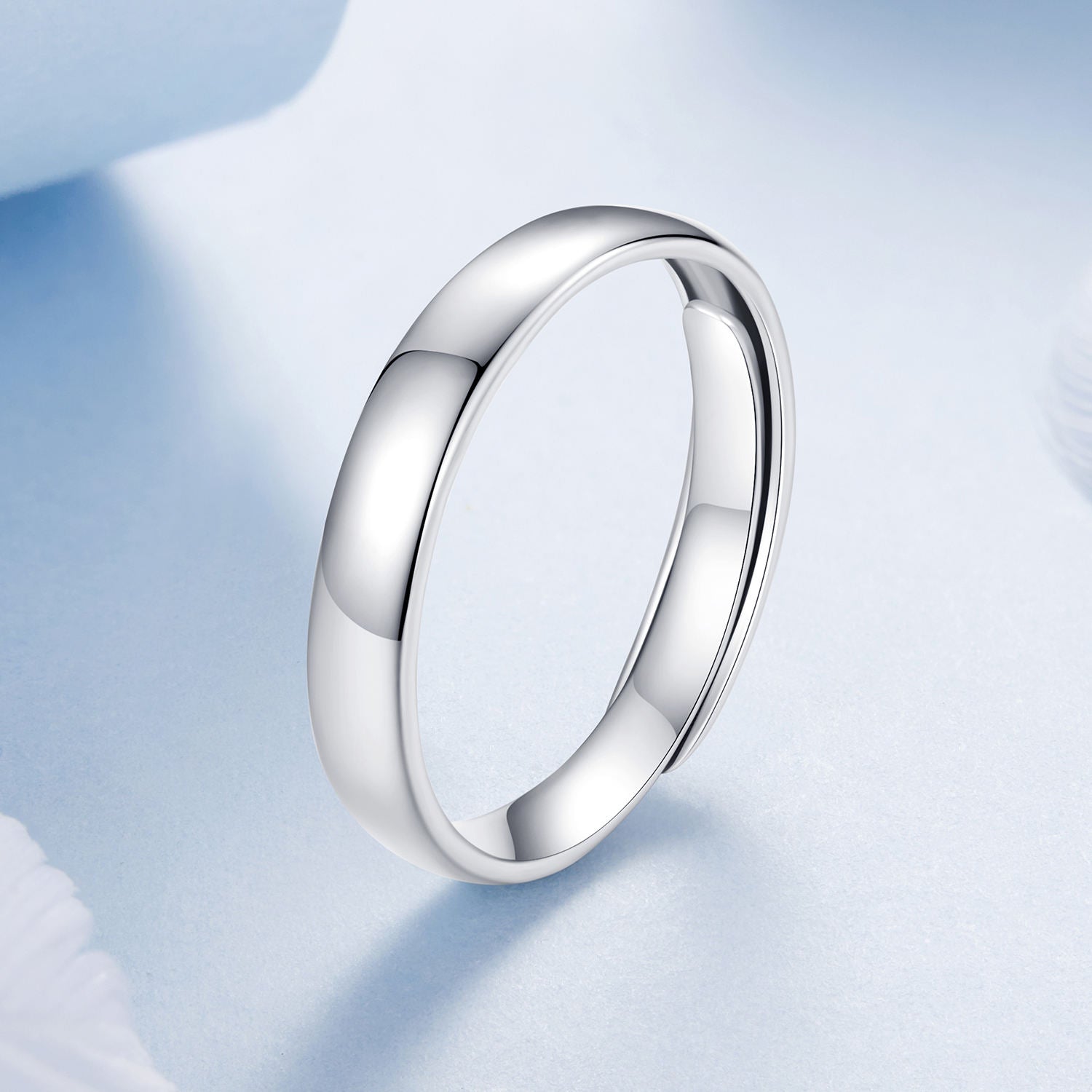 خاتم أنيق بتصميم بسيط فضة 925