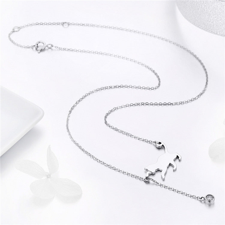 Cat 925 Silver Necklace