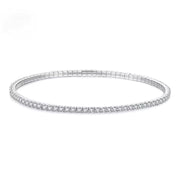 925 Silver Classic Flexible Tennis Bangle