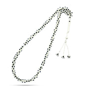 Natural Yusr Rosary inlaid with silver and Ivory, 99 Beads