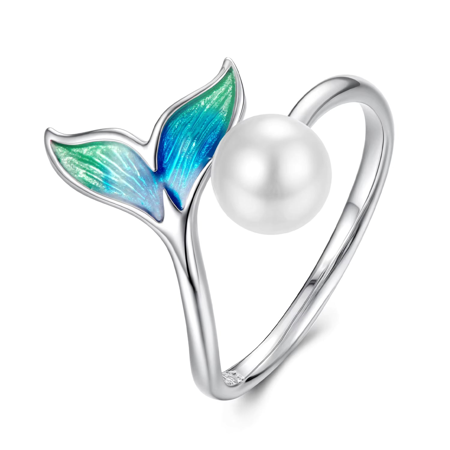 Mermaid Tail 925 Silver Ring