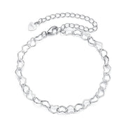 Connected Hearts 925 Silver Bracelet