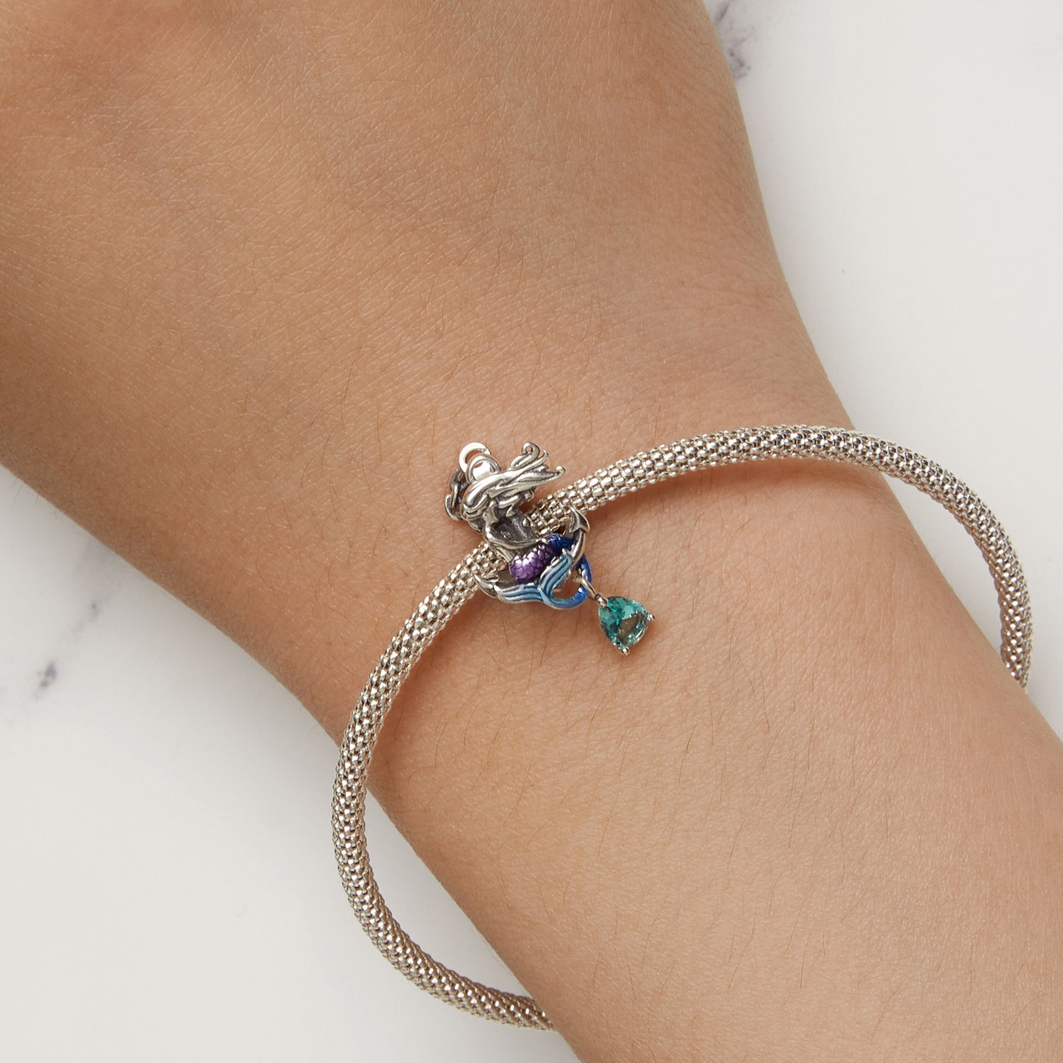 " Mermaid " 925 Silver Charm