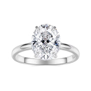 خاتم فص بيضاوي فضة عيار 925