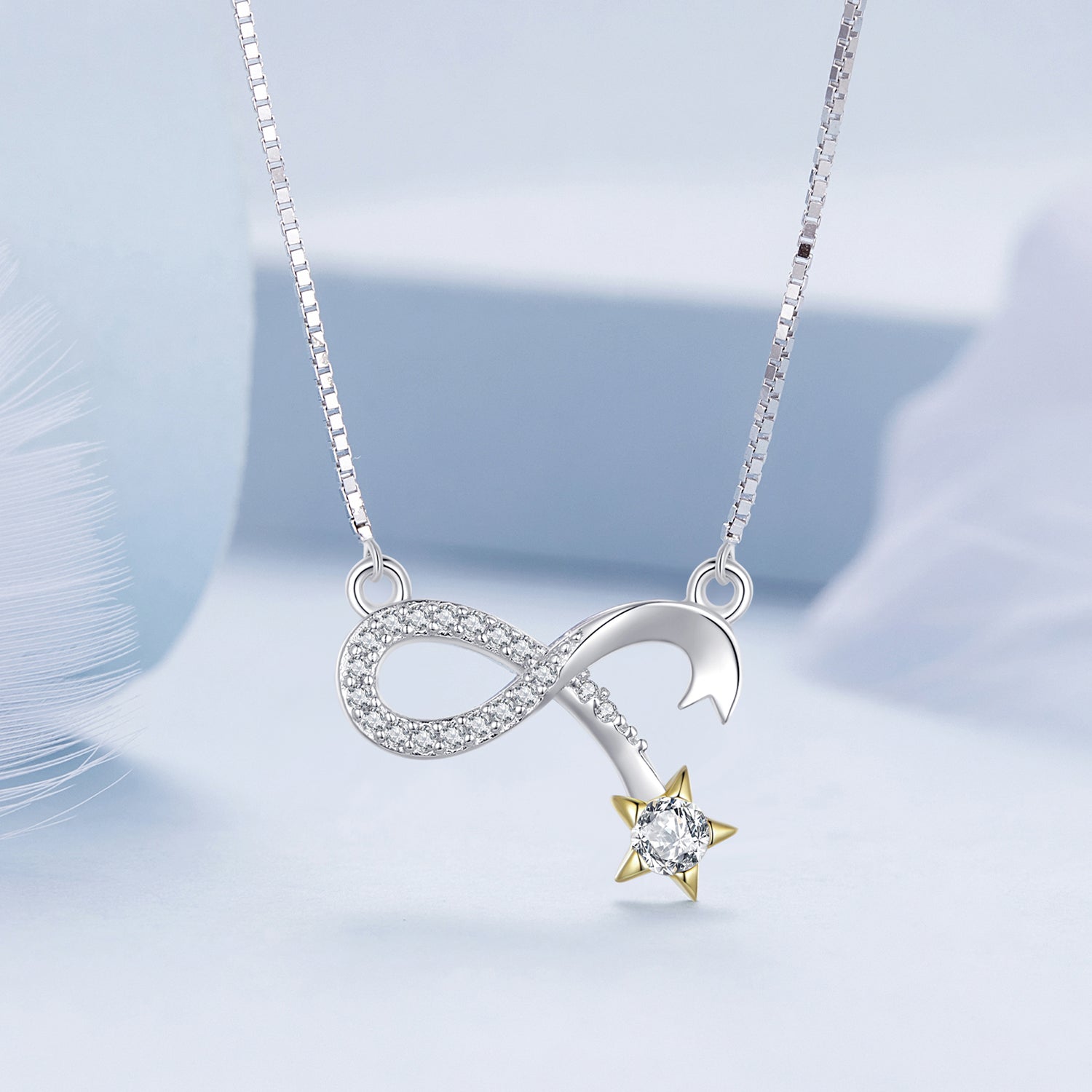 Necklace "Shining Star" – 925 Silver