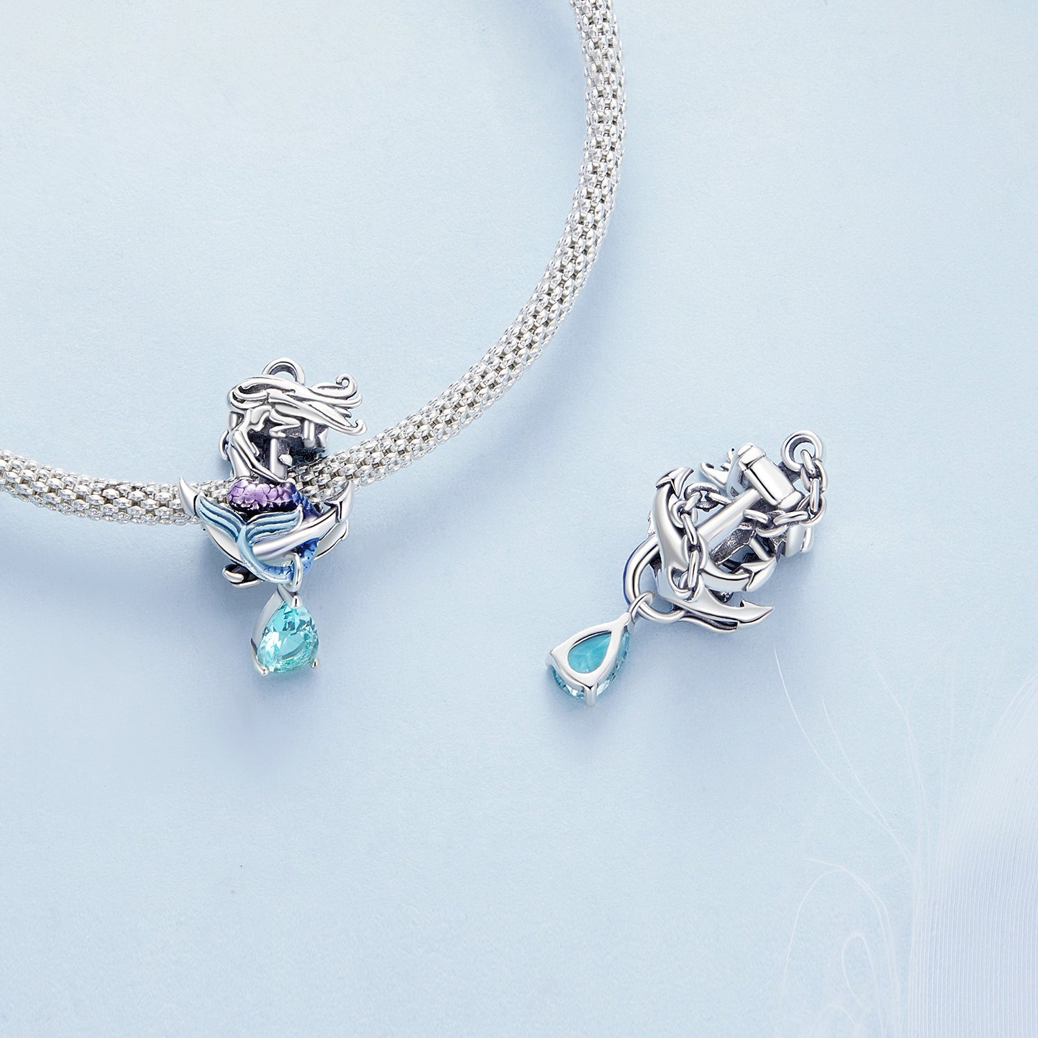 " Mermaid " 925 Silver Charm