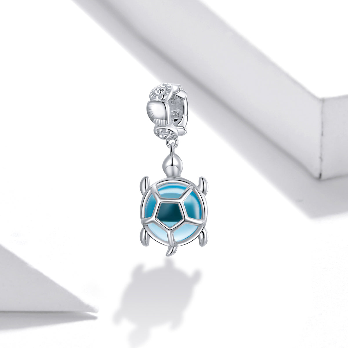 Blue Turtle 925 Silver Bracelet Charm