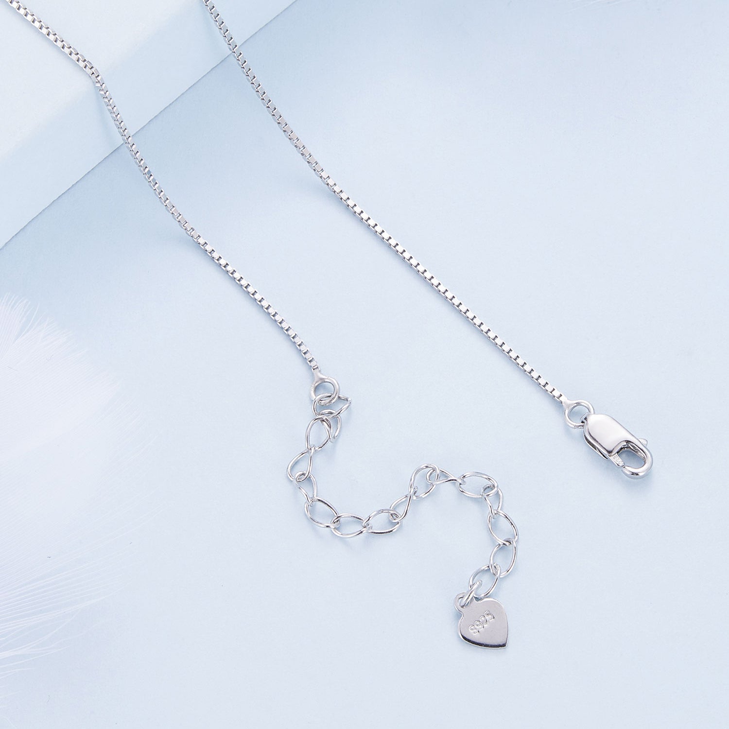 Layered Zircon 925 Silver Necklace