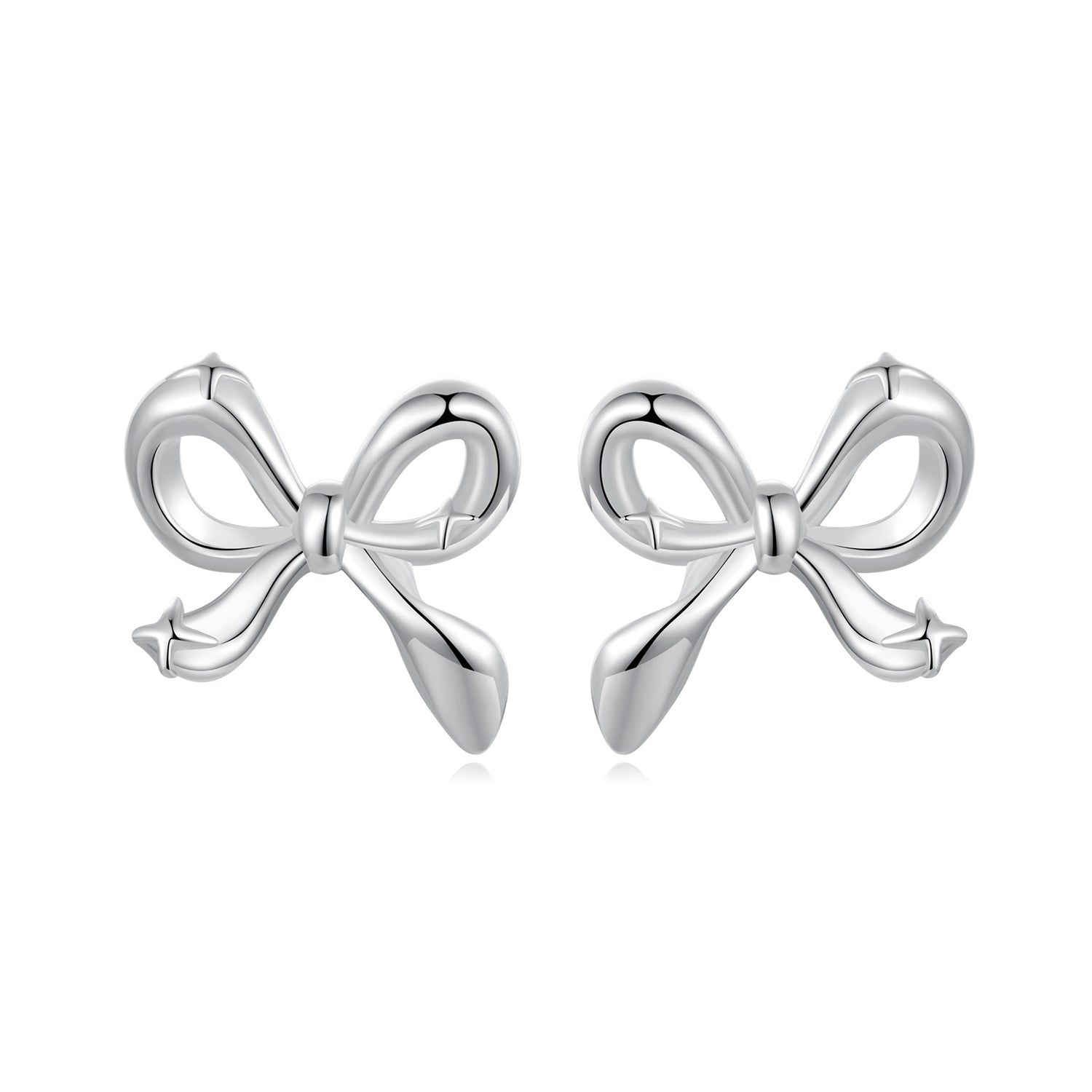 925 Silver Bow Knot Earring