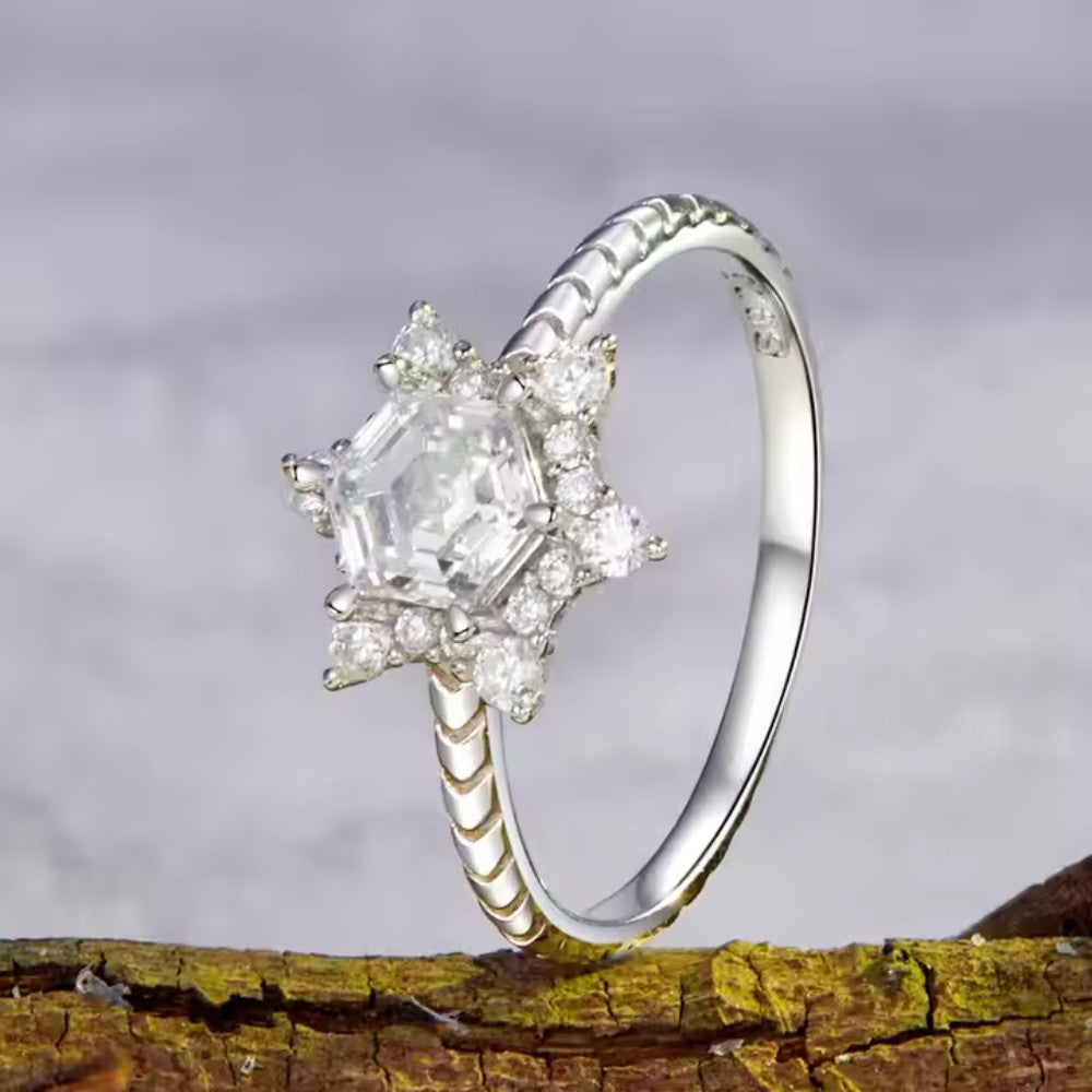 Snowflake 925 Silver Ring