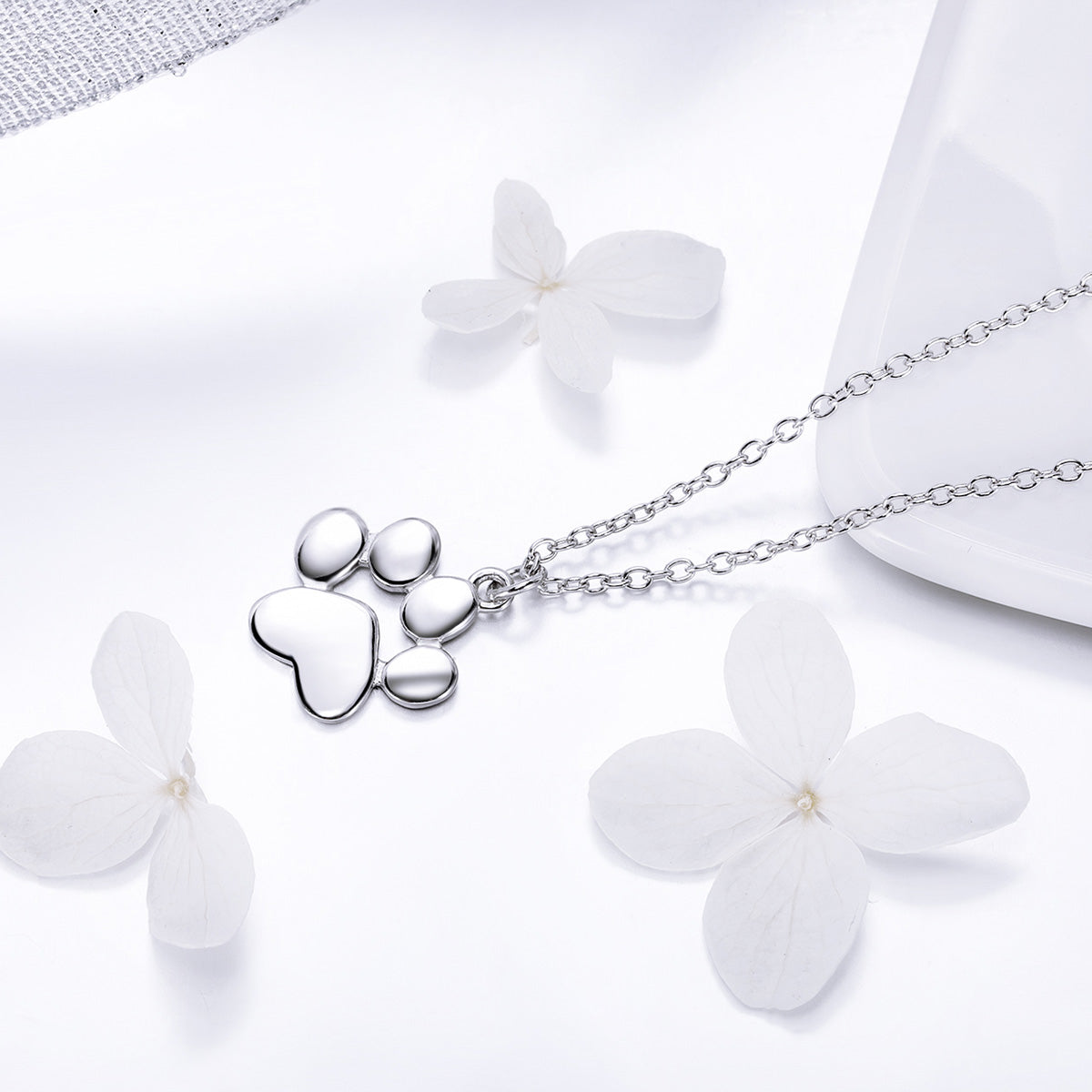 Cat Paw 925 Silver Necklace