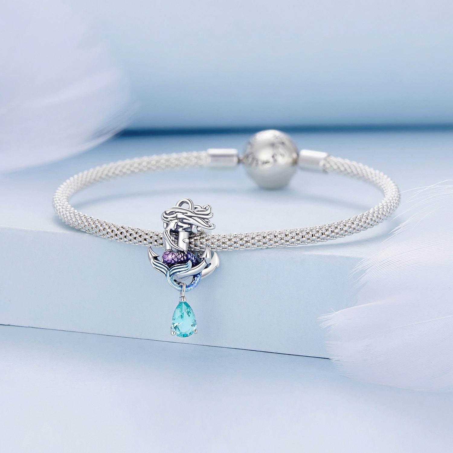 " Mermaid " 925 Silver Charm