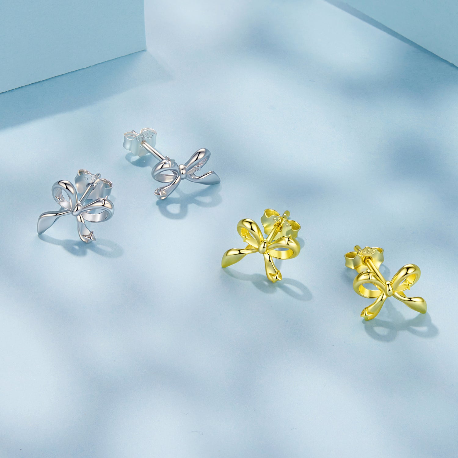 925 Silver Bow Knot Earring