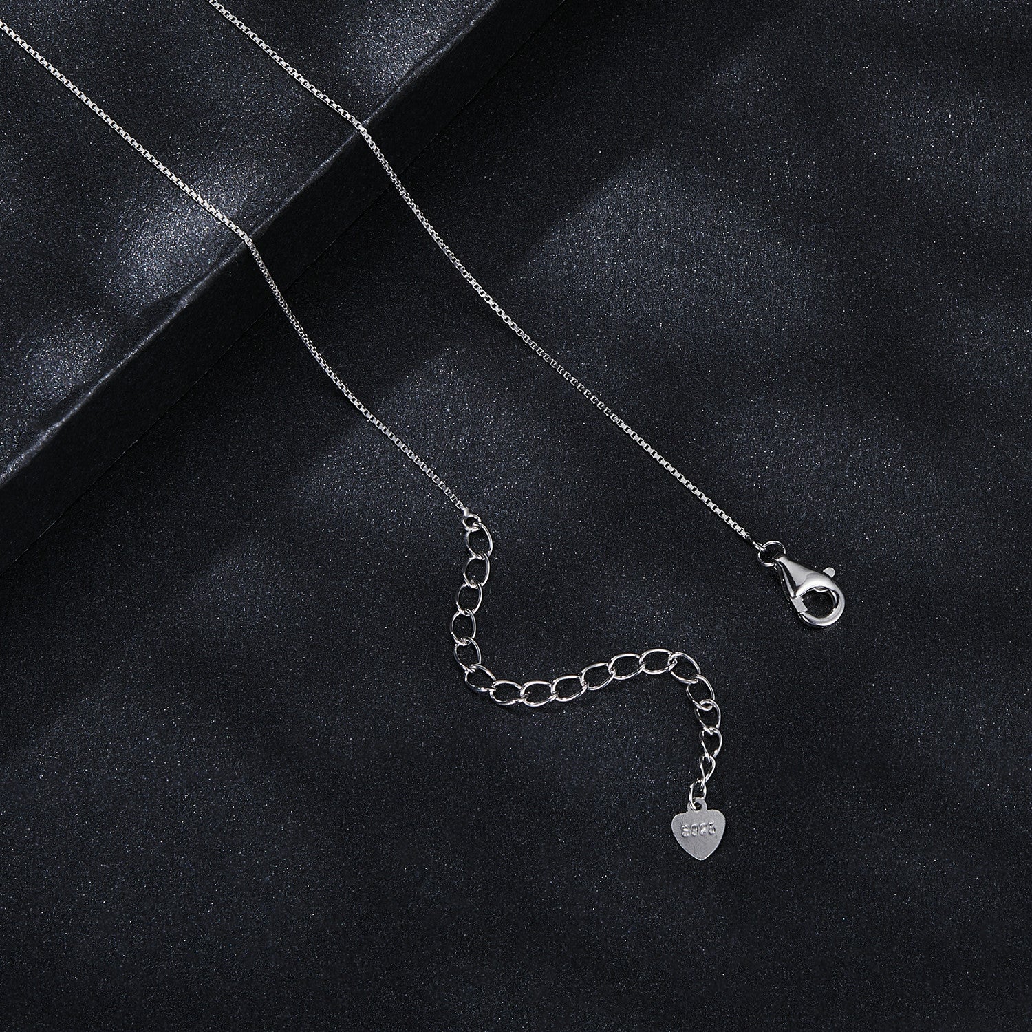 Moissanite Drop Heart 925 Silver Necklace