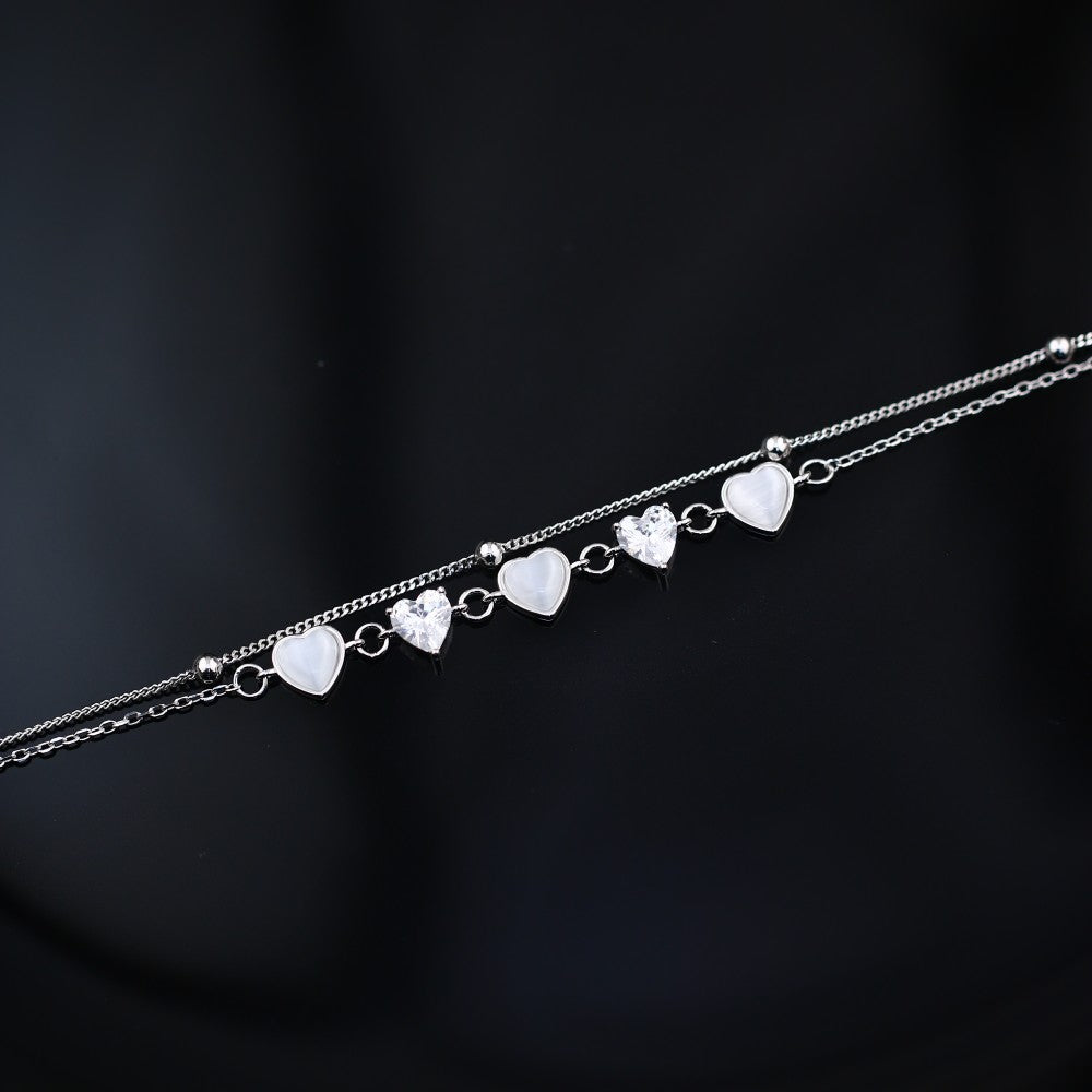 Heart 925 Silver Bracelet
